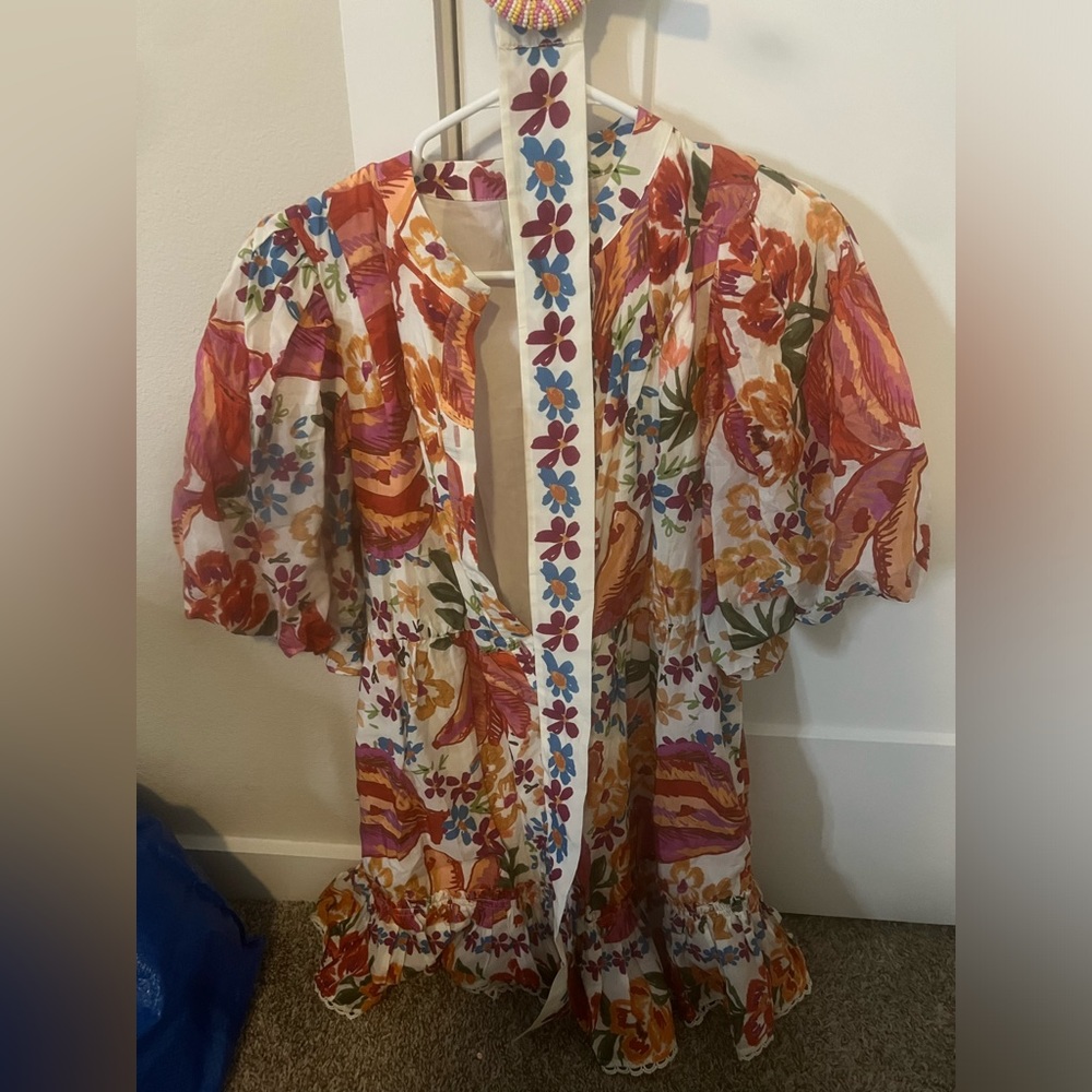 Farm Rio Spring Banana Mini Dress - Picture 4 of 5